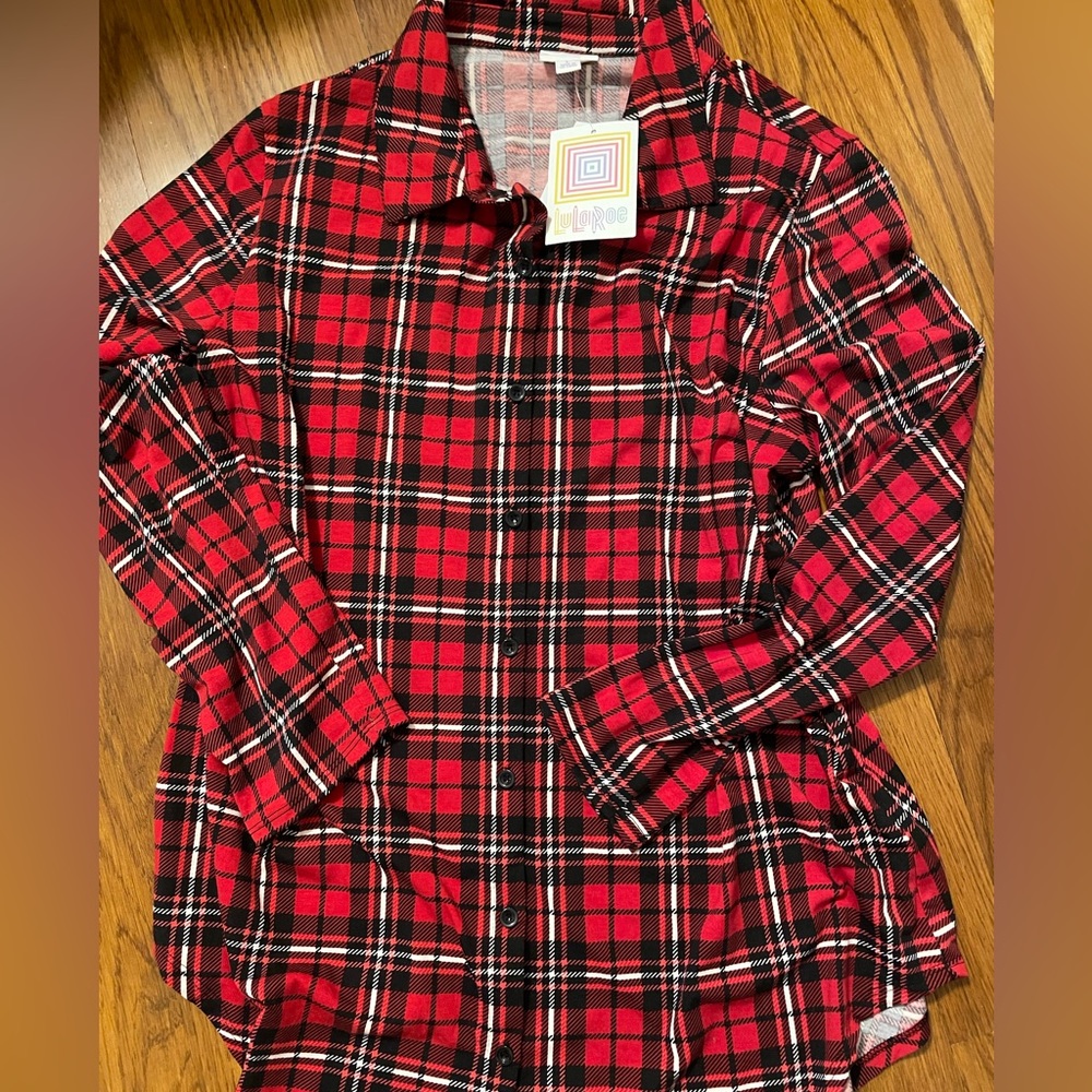 New With Tags LulaRoe Large Valentina Plaid